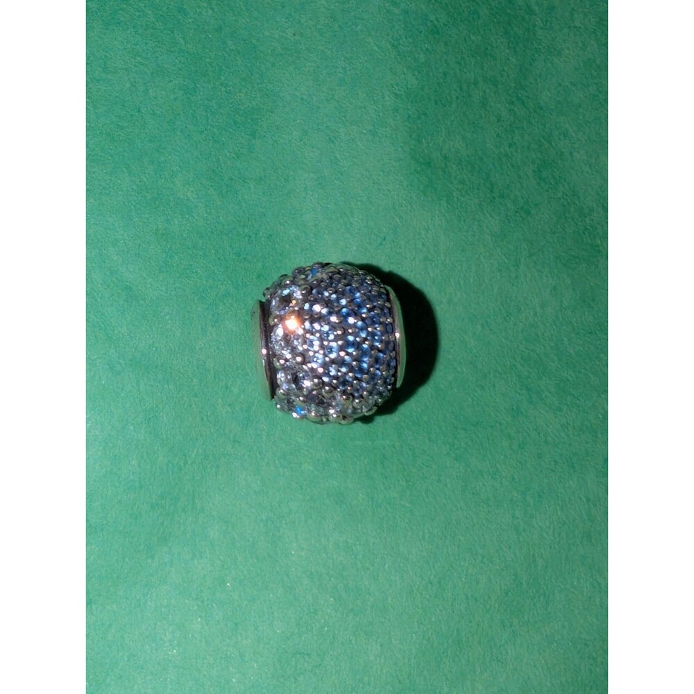 Authentic Pandora Enchanted Crystal Charm Blue Crystals S925 Silver NWOT RETIRED